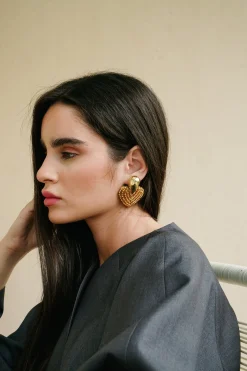 Coeur Tombants Earrings