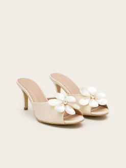 Fleurs Blanches Mules