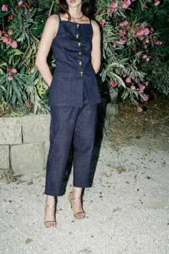 Madeleine Denim Top